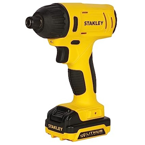 STANLEY SCI121S2-B1 10.8V, 6.5mm Reversible Cordless Impact Drill Driver-1x1.5Ah Battery Included
